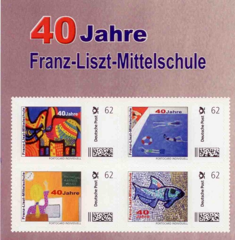 Briefmarken Franz-Liszt-Mittelschule